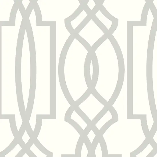 Transform Silver Trellis Peel and Stick Wallpaper {4}