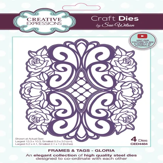 Creative Expressions Craft Dies By Sue Wilson-Gloria - Frames & Tags {1}