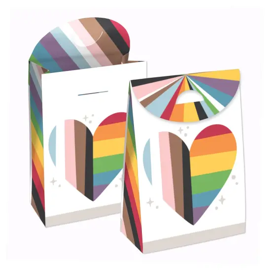 Big Dot of Happiness So Many Ways to Be Human - Pride Gift Favor Bags - Party Goodie Boxes - Set of 12 {1}