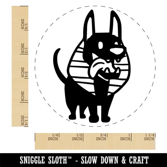 Anubis Puppy Egyptian Jackal Dog Rubber Stamp for Stamping Crafting Planners {1}