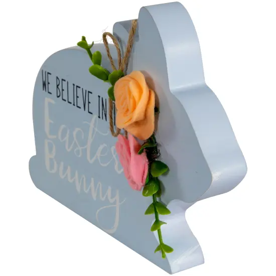 Northlight Floral Bunnies Wooden Easter Signs - 7.75" - Set of 4 Multi {6}
