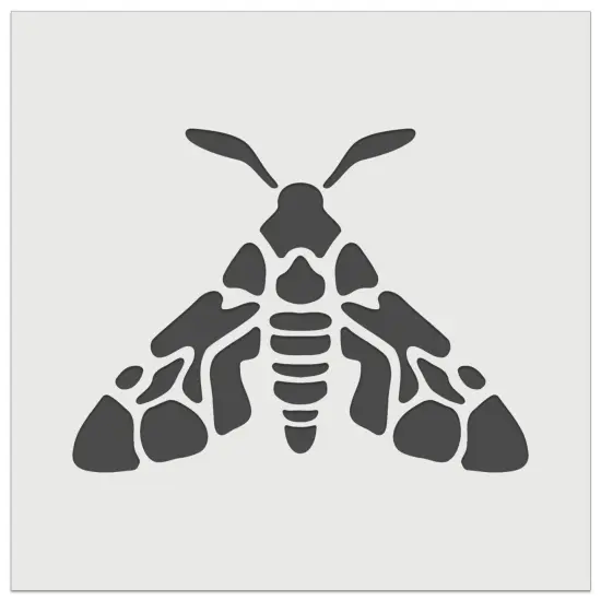 Artsy Detailed Moth Spring Summer Nature Lamp Wall Cookie DIY Craft Reusable Stencil {2}