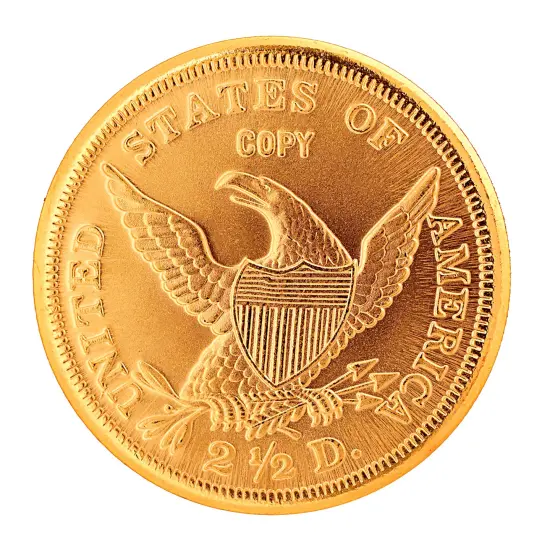 Tribute to America's Most Beautiful Coins - Classic Head $2.50 Gold Piece 1834-1839 Replica Coin {3}