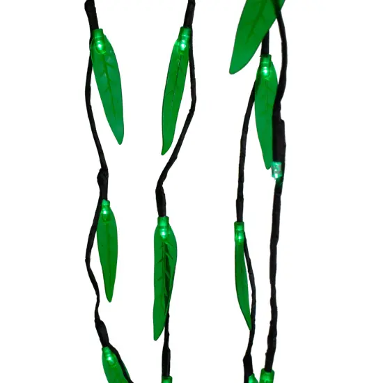 Northlight LED Lighted Willow Tree Outdoor Christmas Decoration - 6' - Green Lights White {4}