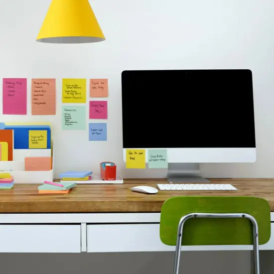 Super Sticky Notes - Summer Joy Collection - 3" x 3" Plain, 12-Pack {4}