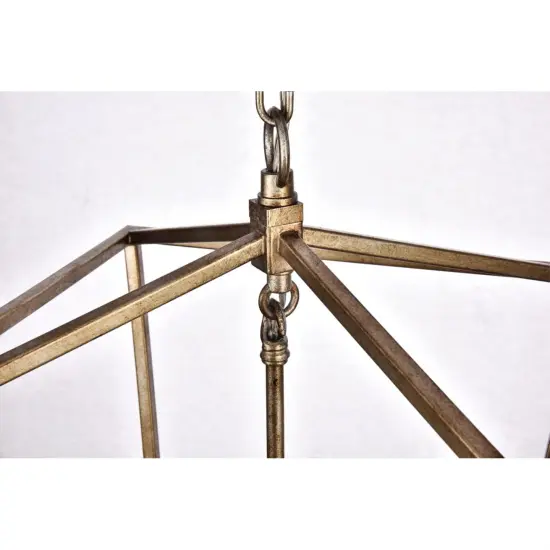 Maddox Collection Pendant D12.5 H18.25 Lt:3 Vintage Silver Finish {4}