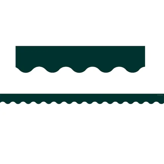 Hunter Green Scalloped Border Trim, 35 Feet Per Pack, 6 Packs {1}