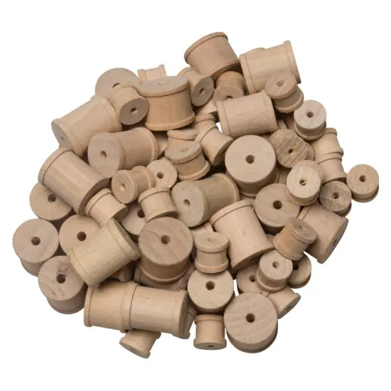 Dixon Wooden Craft Spools - 144 Pieces {1}
