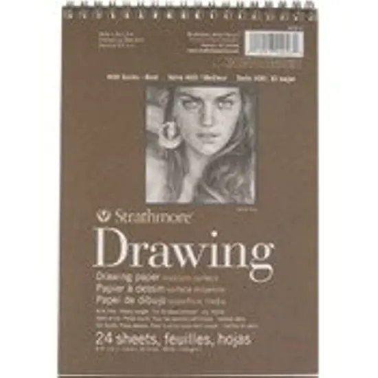 Medium Drawing Spiral Paper Pad 6"X8"-24 Sheets -62400200 {6}
