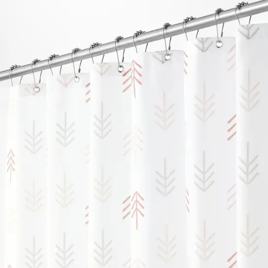 mDesign Fabric Shower Curtain, Machine Washable, Leopards Design {4}