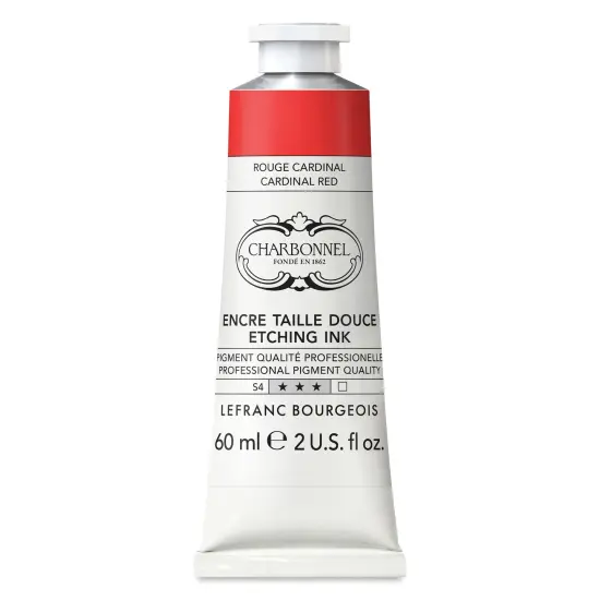 Charbonnel Etching Ink - Cardinal Red, 60 ml {1}