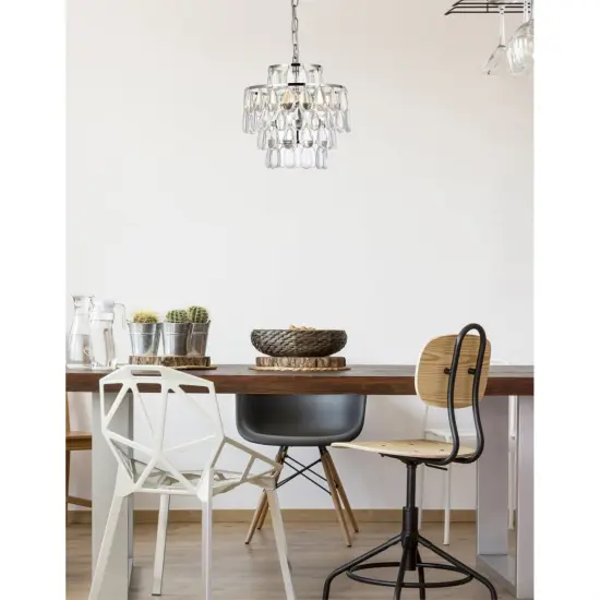 Mila 12 inch pendant in chrome {2}