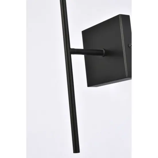 Neri 1 light black and white glass wall sconce {5}