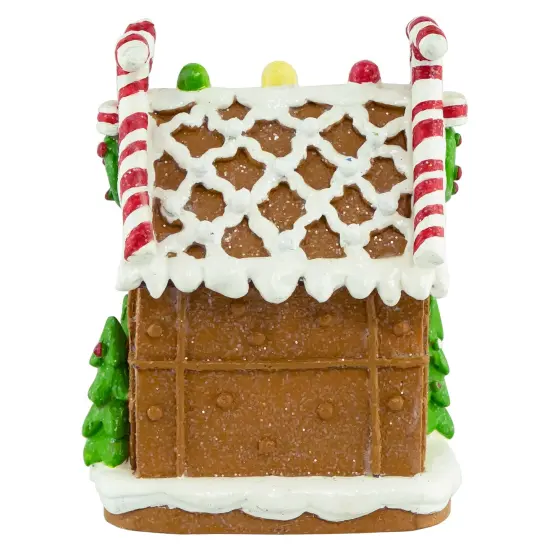 Northlight 6" Gingerbread House Christmas Stocking Holder White {5}