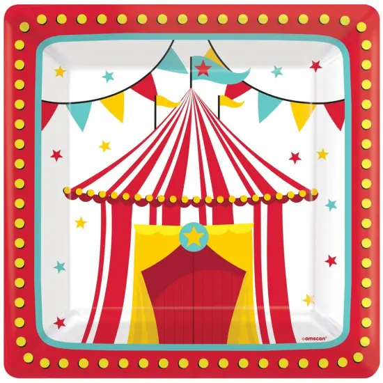 Carnival 10" Square Plates, 8ct {1}