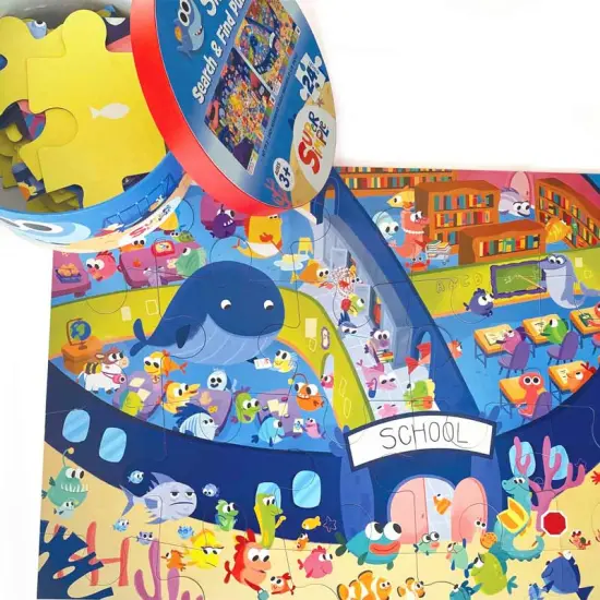 Finny the Shark Search & Find Floor Puzzle Set {4}