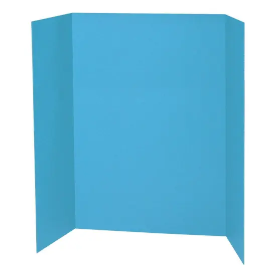 Presentation Board, Sky Blue, Single Wall, 48" x 36", Pack of 6 {2}