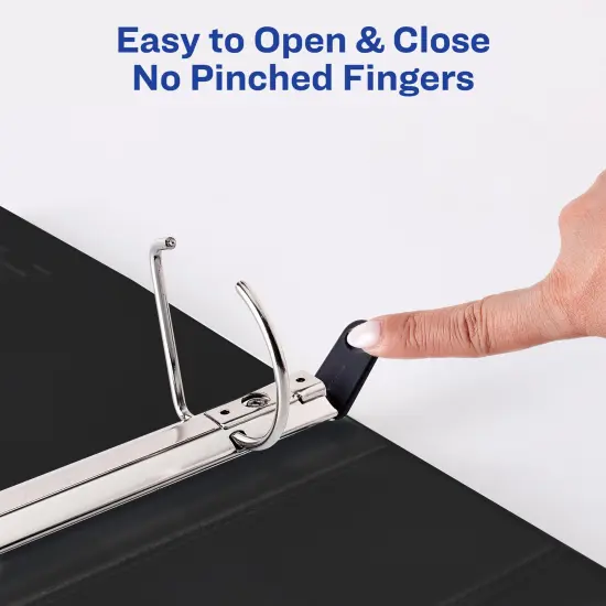 Avery Heavy-Duty View 3 Ring Binders, 2" One Touch Slant Rings, 4 Black Binders (79872) {6}