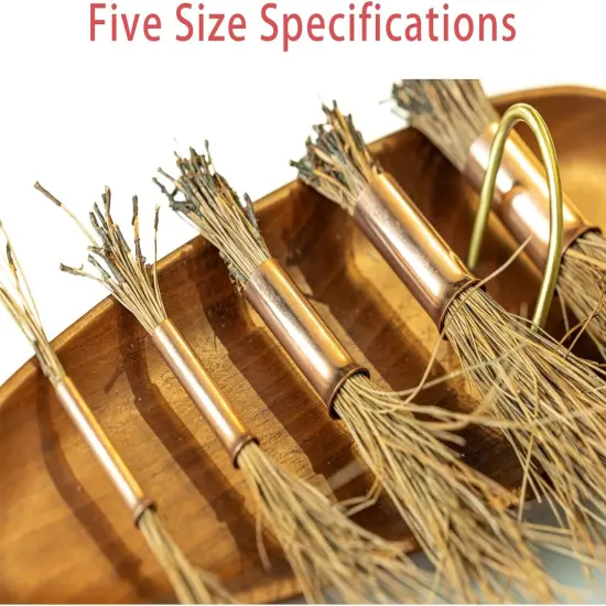 5 Pack Longer Pine Needle Coiling Tool, Gauge for Basket Making, Copper Pine Needle Gauge Guide for Basket Making Weaving(Copper) {7}