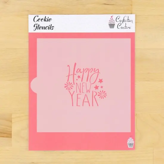 Happy New Year Cookie Stencil {1}