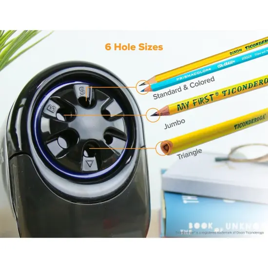 Bostitch Antimicrobial QuietSharp Glow Classroom Electric Pencil Sharpener {2}