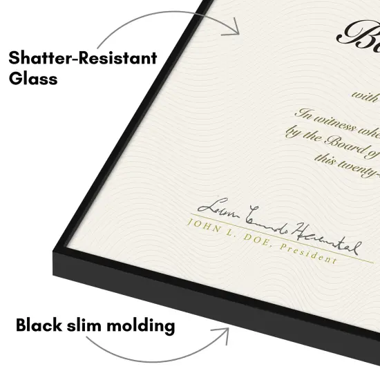 Americanflat Front Loading Picture Frame Set - Set of 6- Multi Picture Frames - Perfect for Photos and Wall Decor - Shatter Resistant Glass - Hanging Hardware with Snap-Out Easel {3}