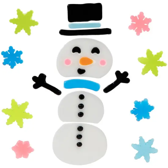 Northlight Set of 6 Double Sided Christmas Gel Window Clings Multi {7}