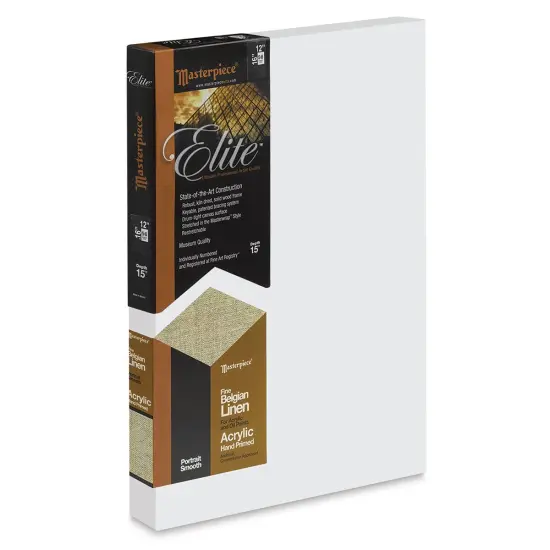 Masterpiece Elite Portrait Smooth Canvas - 12" x 16", Acrylic Primed {1}