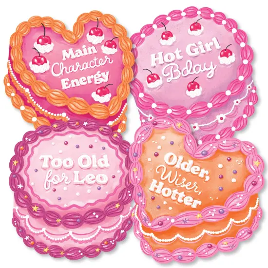 Big Dot of Happiness Hot Girl Bday - Decorations DIY Vintage Cake Birthday Party Essentials - Set of 20 {3}