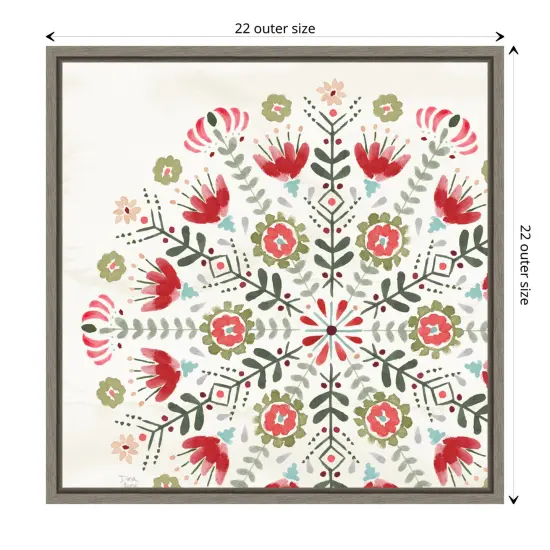 Festive Season IX by Dina June Canvas Art Framed {3}