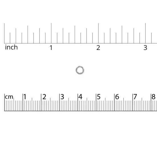 4.5mm 14k White Gold Jump Ring {2}