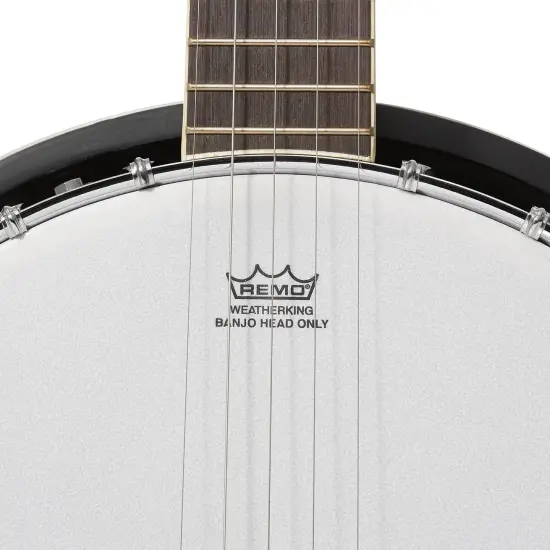Jameson Guitars 5-String Banjo 24 Bracket with Closed Solid Back and Geared 5th Tuner {3}