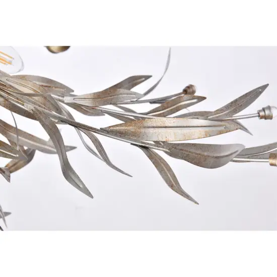 Priscilla 23 inch flush mount in silver leaf {6}