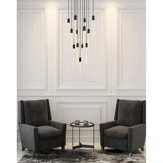 Weston 13 lights pendant in black {2}