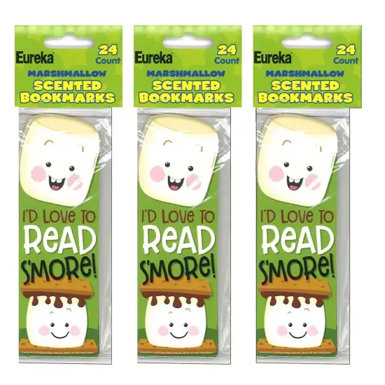 Marshmallow Scented Bookmarks, 24 Per Pack, 3 Packs {1}