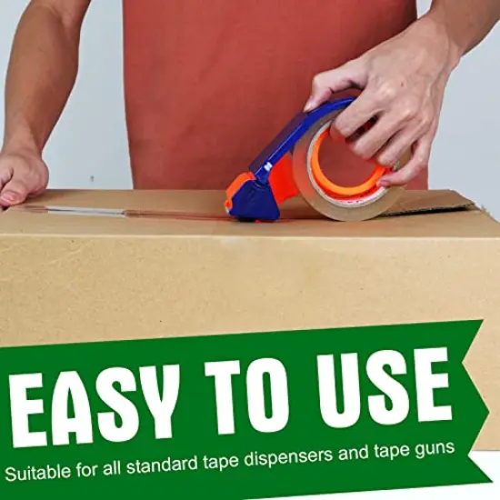 Heavy Duty Clear Packing Tape 18 Rolls for Shipping, Moving, and Packaging Sealing Thicker Clear Tape 2 Inches Wide 65 Yards Per Roll 1170 Total Yards {5}