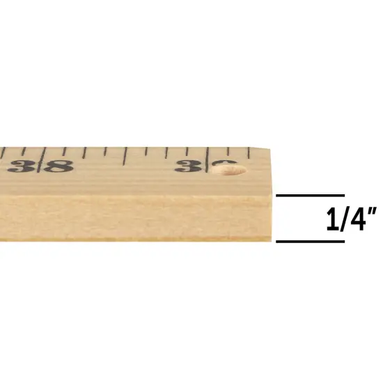 Wooden Meter Stick, Plain Ends, Pack of 3 {4}