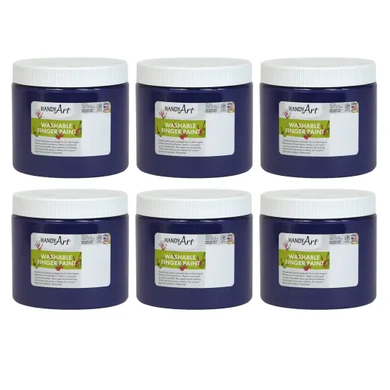 Washable Finger Paint, Violet, 16 oz., Pack of 6 {1}