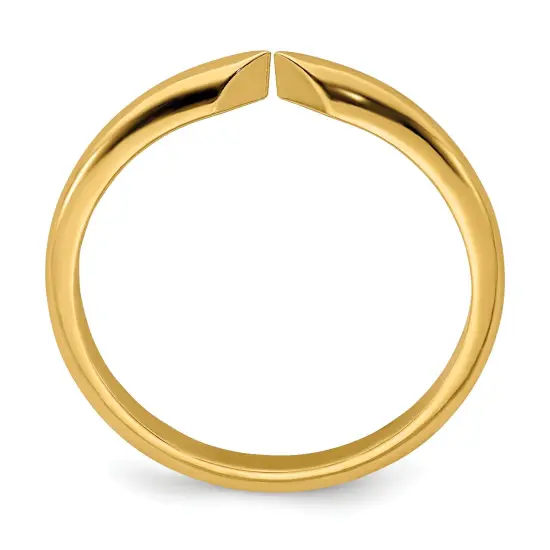 14K Gold 6 Prong Half Round Ring Shank {2}