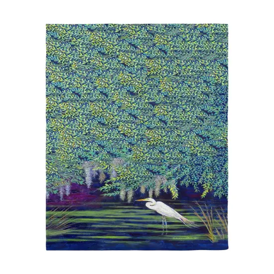 Betsy Drake Egret Lagoon Beach Towel Multicolor {1}