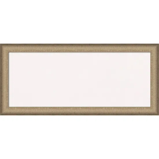 Elegant Brushed Narrow Framed Corkboard, White Cork Bronze {1}