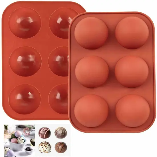 Half Ball Sphere Silicone Cake Mold for Hot Chocolate Bombs {1}