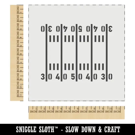 Football Field Yardlines Wall Cookie DIY Craft Reusable Stencil {1}