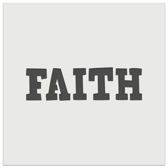 Faith Fun Text Wall Cookie DIY Craft Reusable Stencil {7}