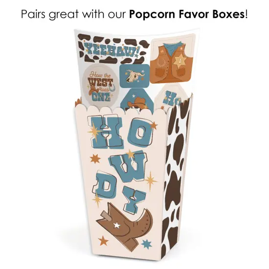 Big Dot of Happiness My First Rodeo - Little Cowboy 1st Birthday Party Favor Sticker Set - 12 Sheets - 120 Stickers {6}