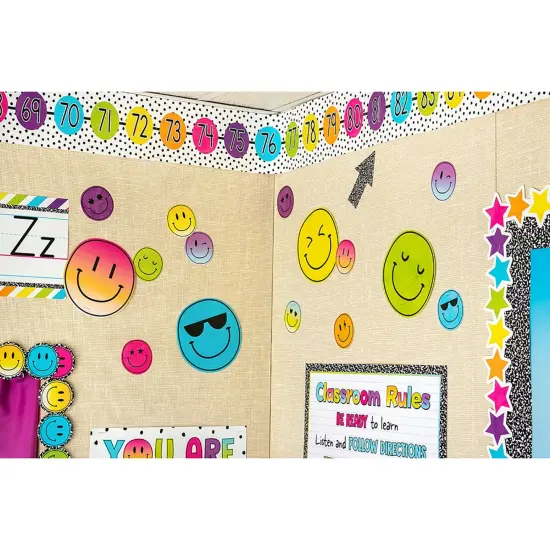 Brights 4Ever Smiley Faces Accents, 30 Per Pack, 3 Packs {2}