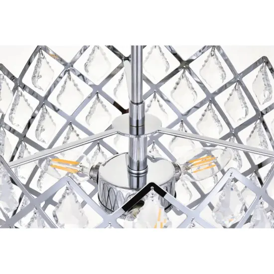 Lyla 13 inch pendant in chrome {6}