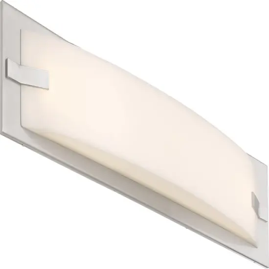 Nuvo Bow 1-Light LED 39" Vanity Fixture w/ Acrylic Lens in Brushed Nickel {1}