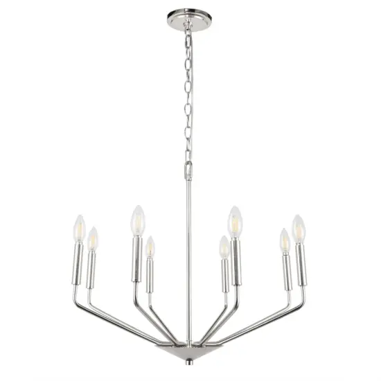 Enzo 8 light Chrome pendant {3}