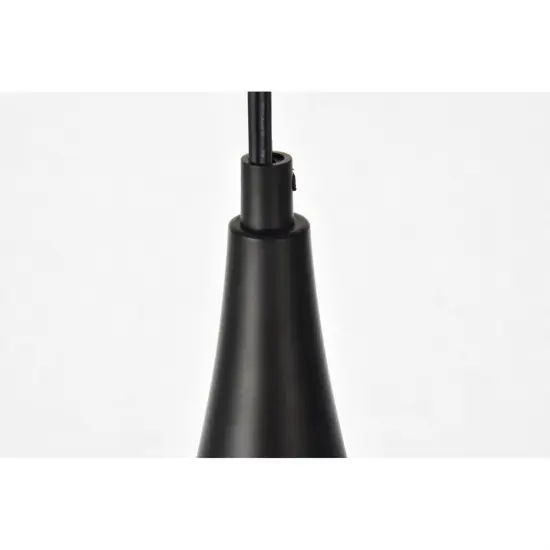 Nora 1 Light Black plug-in pendant {5}